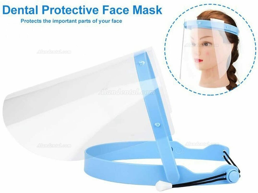 Safety Face Shield w/ Clear Flip-up Visor Dental Medical (1 Frame+10 Visors)